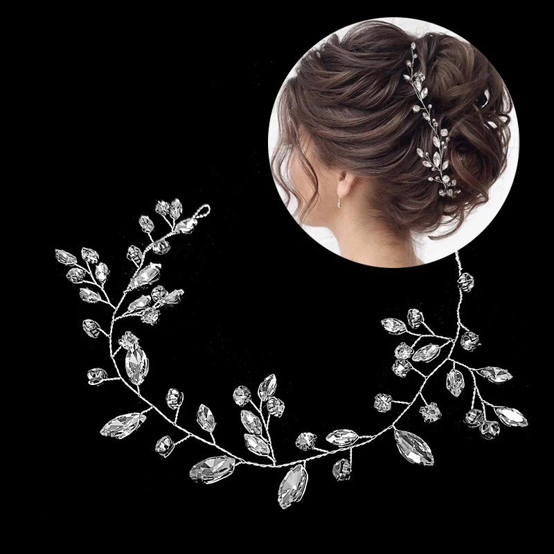 

Rhinestones for Women Headwear Fashion Accessories Female Hair Accessories Sweet Imitation Rhinestone Ladies Headband