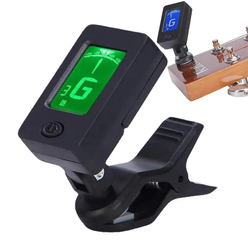 

Guitar Tuner Digital Guitar Tuner Clip On With LED Screen Fast Accurate Tuning Clip On Tuner For Guitar Bass Ukulele Violin