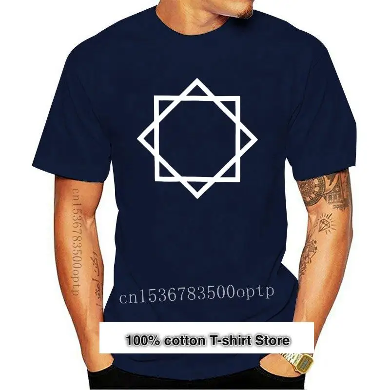 

New Faith-Camiseta ajustada con estrella para hombre, a la moda Camiseta corta, color azul marino, 2021