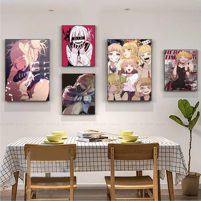 

Anime Himiko Toga Poster Movie Sticky Posters Vintage Room Home Bar Cafe Decor Room Wall Decor