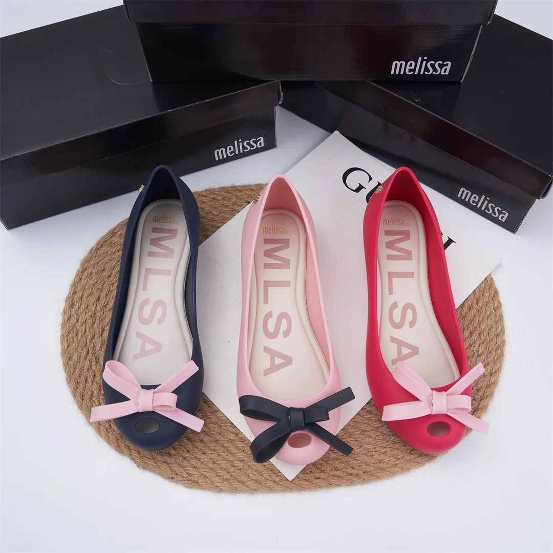 Женские сандалии-желе на плоской подошве красные или Розовые босоножки обувь для