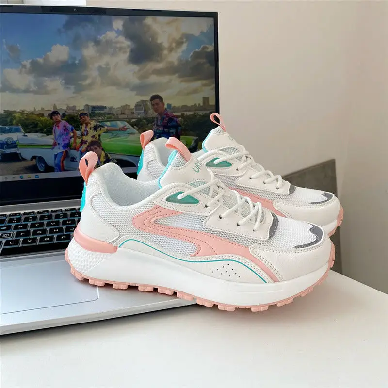 

Women Chunky Sneakers Flats Platform Shoes Lovely Pink Purple Summer Fashion Comfort Thick Bottom Casual Shoes Ladies Sneakers