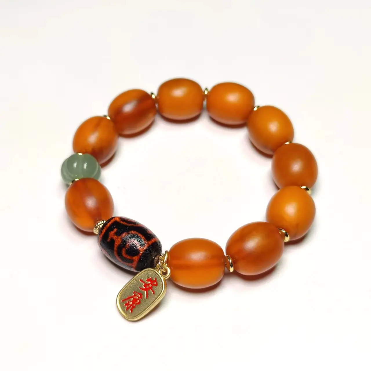 

Оптовая продажа, изготовленные на заказ тибетские бусины из агата, дази, яшма, дыня, модные аксессуары, женский браслет, бесплатная доставка