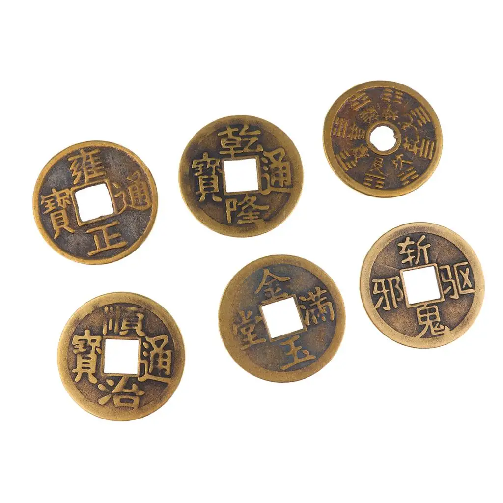 

Feng Shui Coins Chinese I-Ching coins 4.2cm/1.65'' for Wealth Success Pack of 6