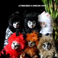 20 29cm musical limited collection vintage ceramic cat face dolls ornaments toys for girls boy birthday christmas gifts