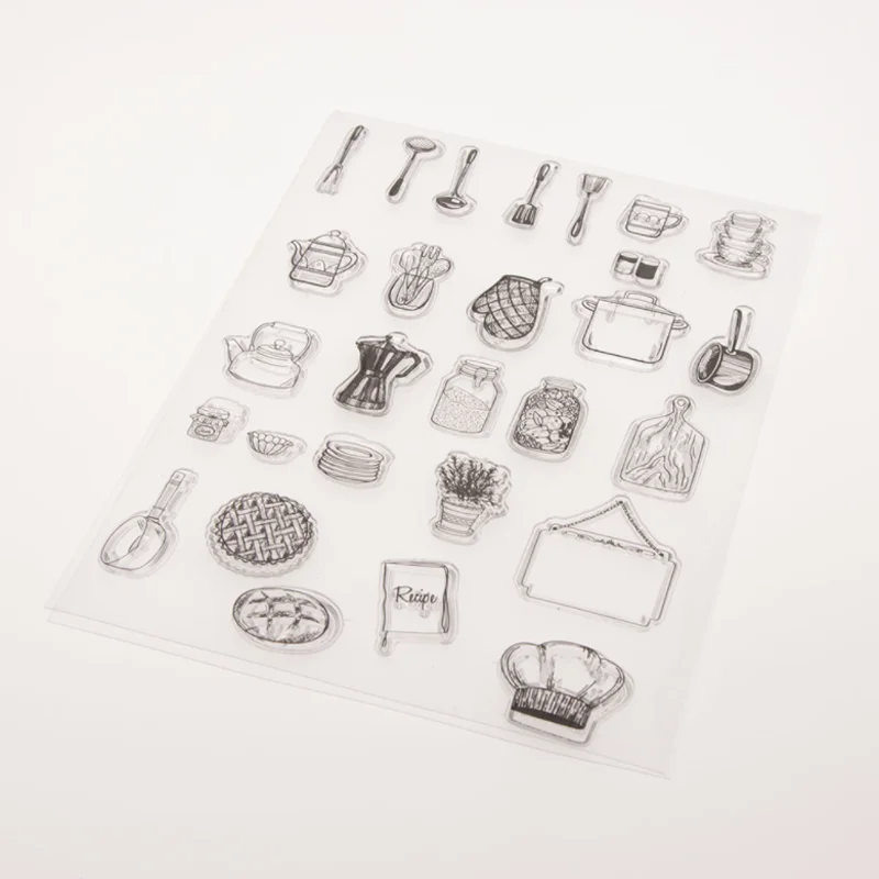 14 5*20 см марки для кухонной посуды резиновые наклейки ручной скрапбукинга