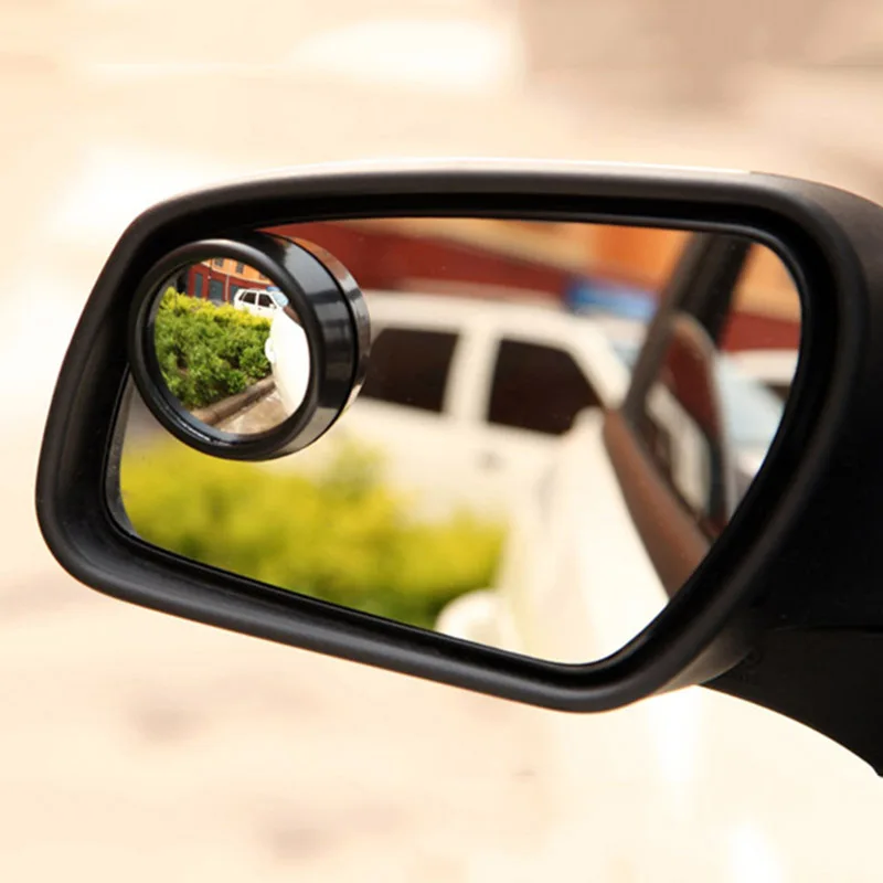 Купи 2 Pcs 360 Degree HD Blind Spot Mirror For Car Reverse Frameless Ultrathin Wide Angle Round Convex Rear View Mirror Car part за 59 рублей в магазине AliExpress