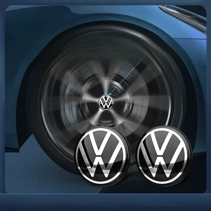 Фото Комплект из 4-х плавающих колпачков для центрального отверстия колеса VW, 56 мм и 65 мм, для VW Jetta MK5 Golf Passat, стайлинг CC Golf, артикулы 3B7601171, 1J0601171 №2