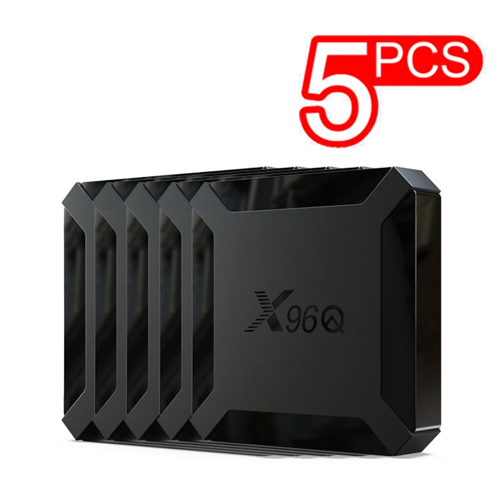 

5pcs x96q smat tv box android 10 allwinner h313 quad core 1g 8g 2gb 16gb 1080p 2.4g wifi media player 4k set top box