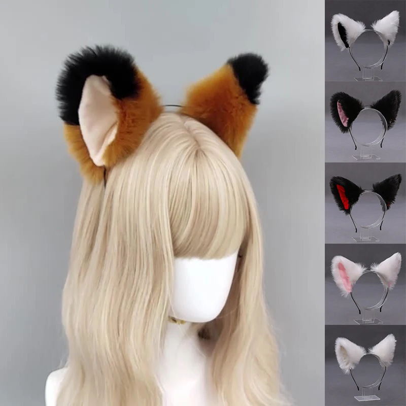 

New Lovely Cat Ear Headwear Girls Anime Cosplay Costume Plush Hairband Night Party Club Bar Decorate Headbands Hair Accessories