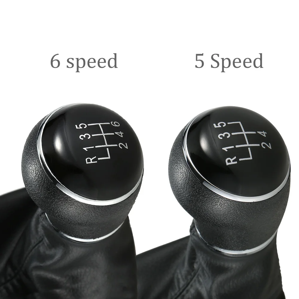 

6 Speed Gear Shift Knob Leather Boot for VW Passat B7