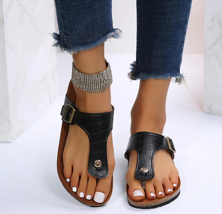 

Мужские и женские кожаные шлепанцы в том же стиле, летние пляжные сандалии, удобная повседневная обувь, модная популярная обувь