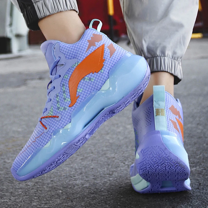 High Quality Professional Men's Basketball Shoes Women Sports Sneakers Fashion Platform Non-slip Basketball Boots Men Trainers