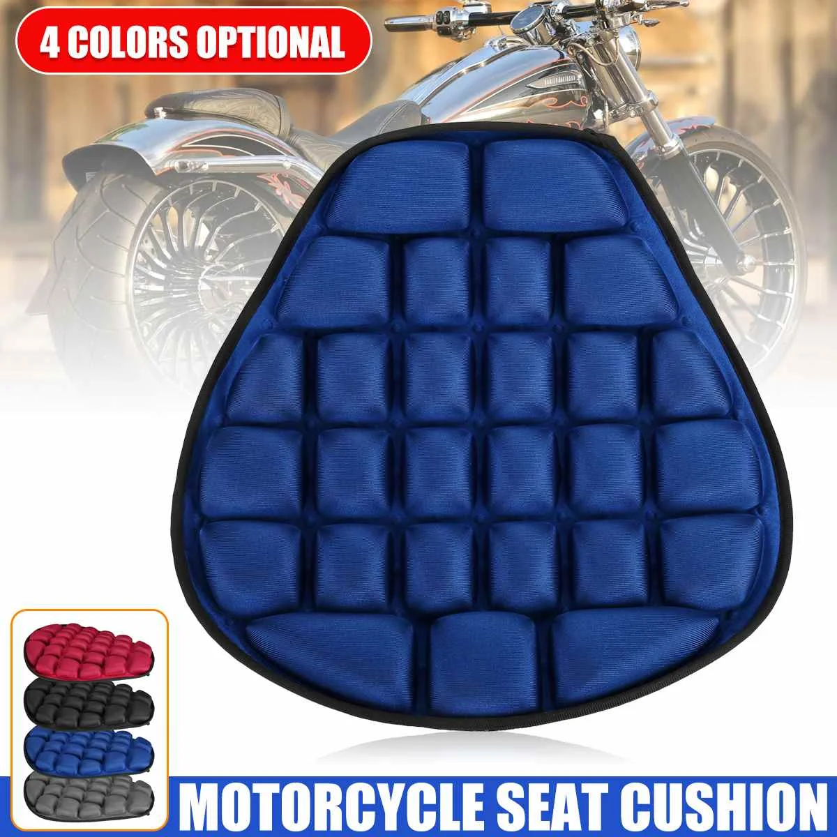 

Universal Motorcycle Seat Cover Air Pad Moto Seat Cushion Cover For Cruiser Sport Touring Saddle Electric car Scooter 36.5*36cm