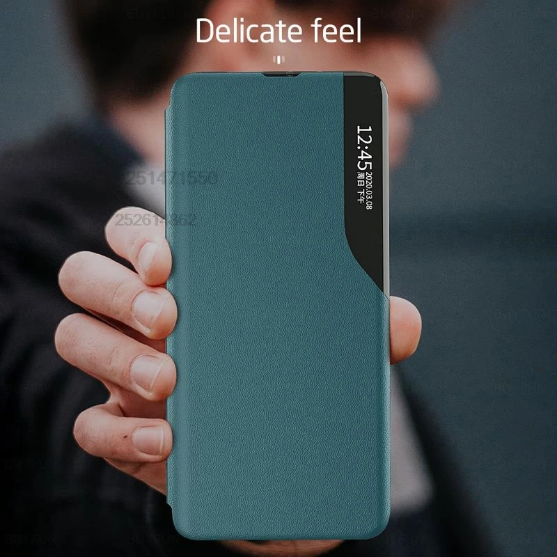 Умный кожаный чехол-книжка с магнитной подставкой для Samsung Galaxy A73 чехол телефона