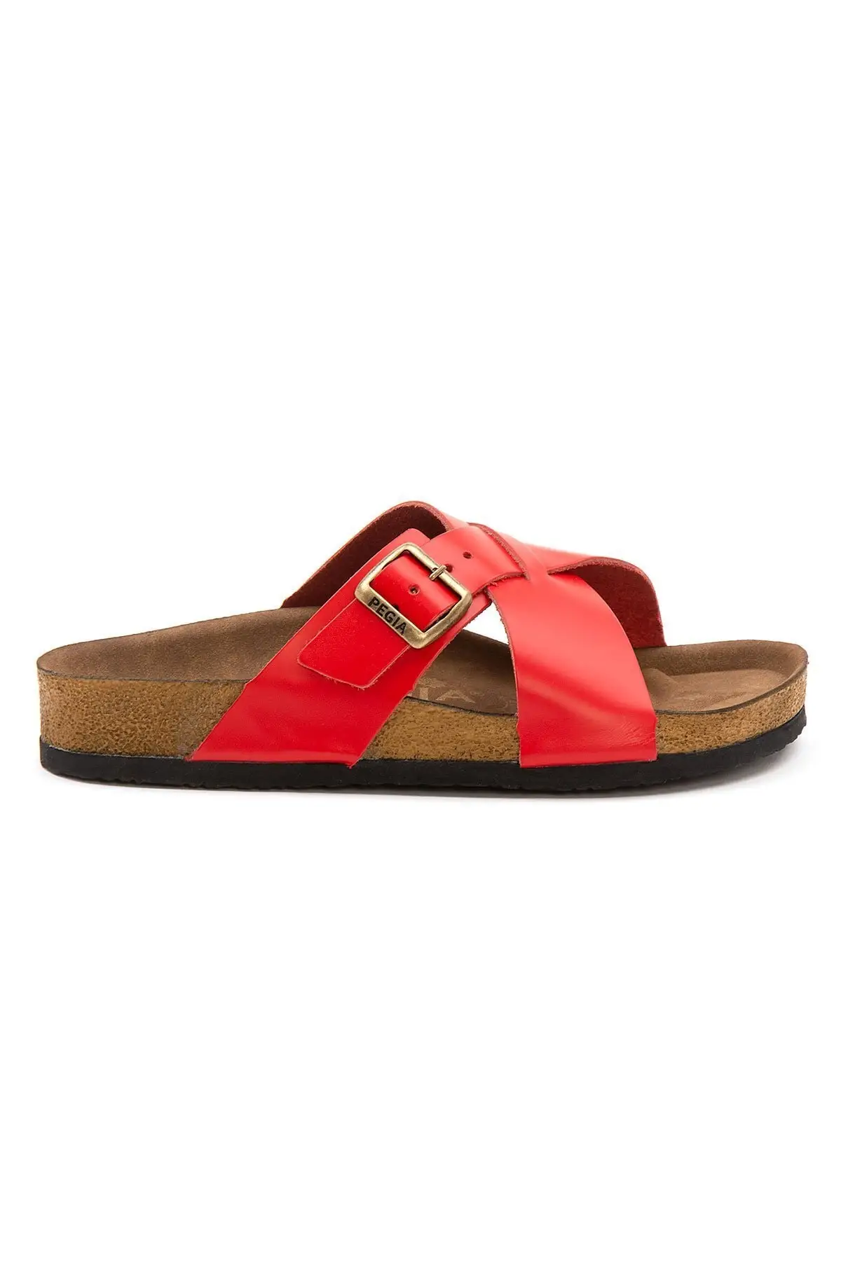 

Women's Strappy Leather Slippers 215524