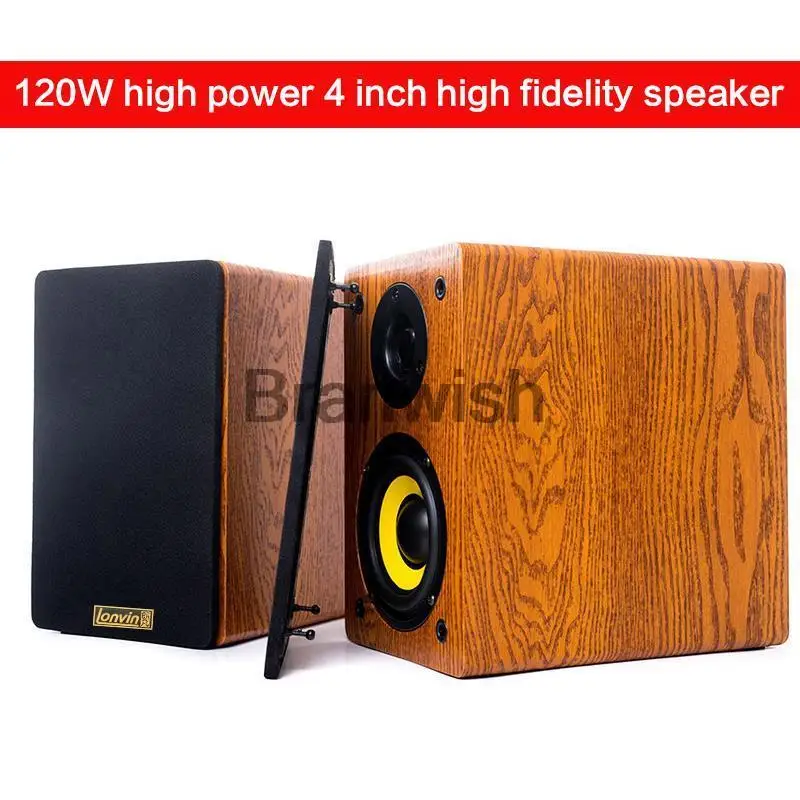 

120W High-power High-fidelity Speaker Home HIFI Fever Passive Audio Home Theater Bookshelf Desktop Surround 4 Inch Speakers