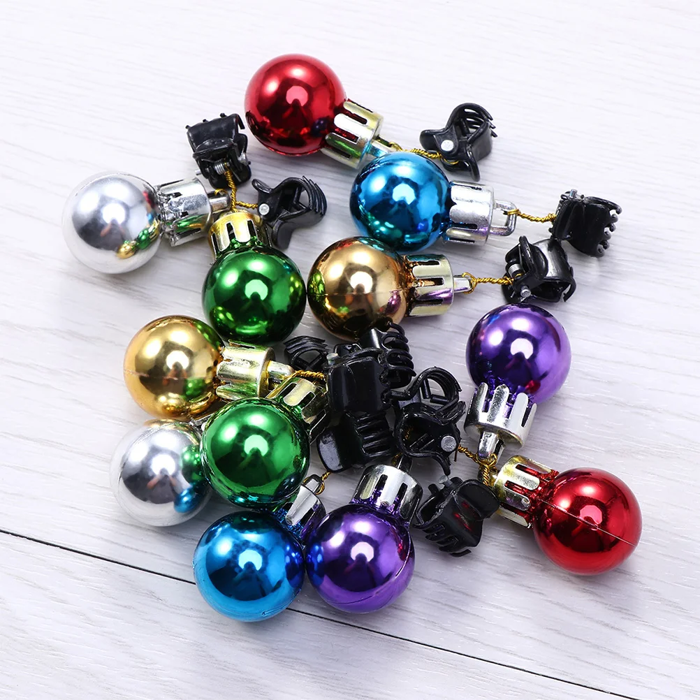 

24 PCS Christmas Clip Beard Decor Ornaments Hair Accessories Tree Decoration Decors Man