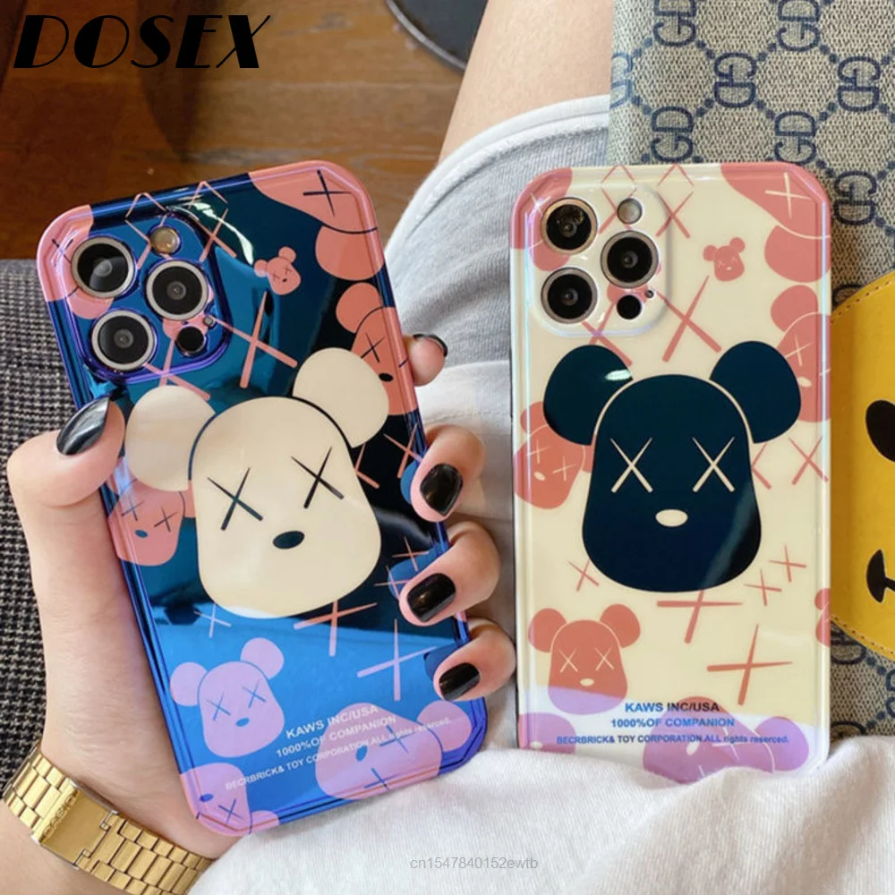 Брендовый Роскошный милый чехол для телефона с медведем Co-brand Для iPhone 11 12 13 Pro Max Xs X