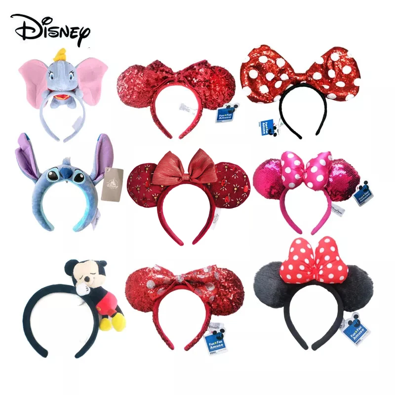 Disney Plush Animal Headband Mickey Sequin EARS COSTUME Hall