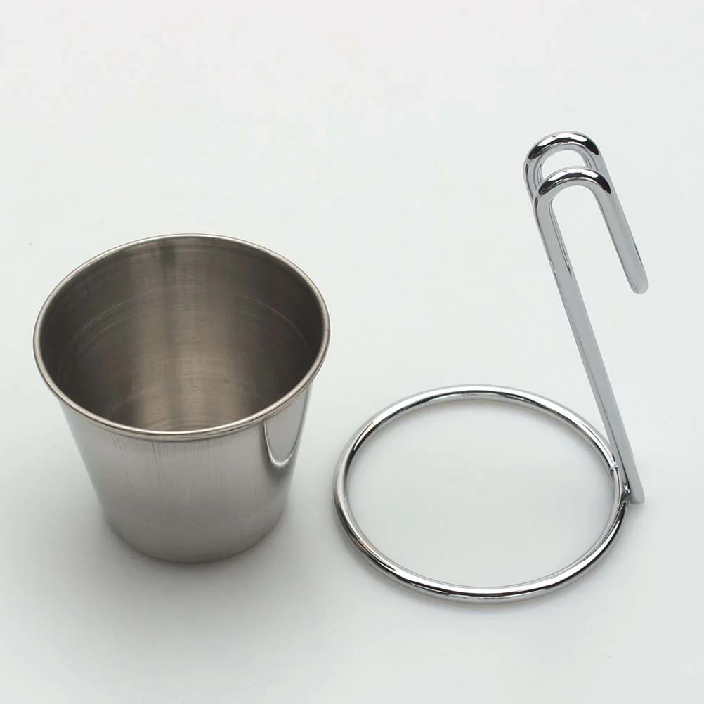 

French Fries Stand Picnics Snack Rack Ice Cream Cone Rack Cone Fry Holder Sauce Dipping Bowl Metal Ice Cream Holder