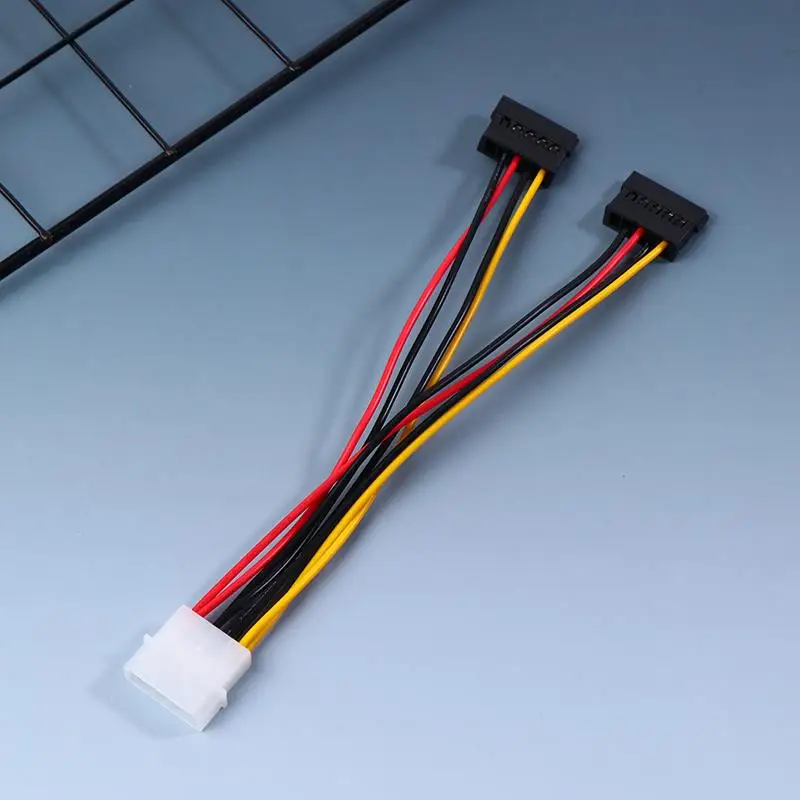 IDE Molex 4-контактный на 2 кабеля питания SATA Последовательный разветвитель ATA Y Жесткий драйвер Двойной удлинитель Разъем адаптера (art.: 3920d2a0fa8aa) - 3920d2a0fa8aa