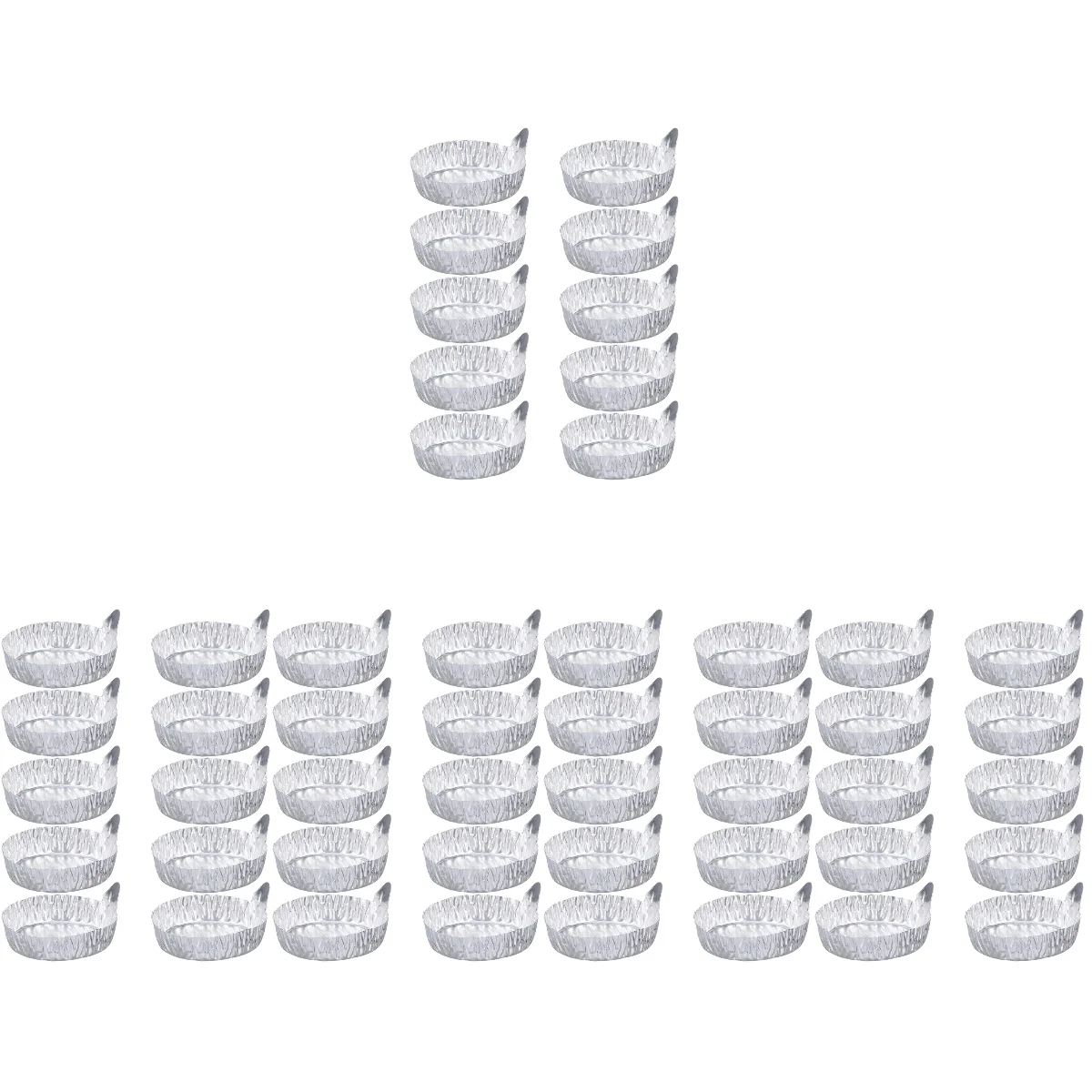 

50 PCS Small Size Aluminium Foil Weighing Plate Weighing Boats Weighing Dish