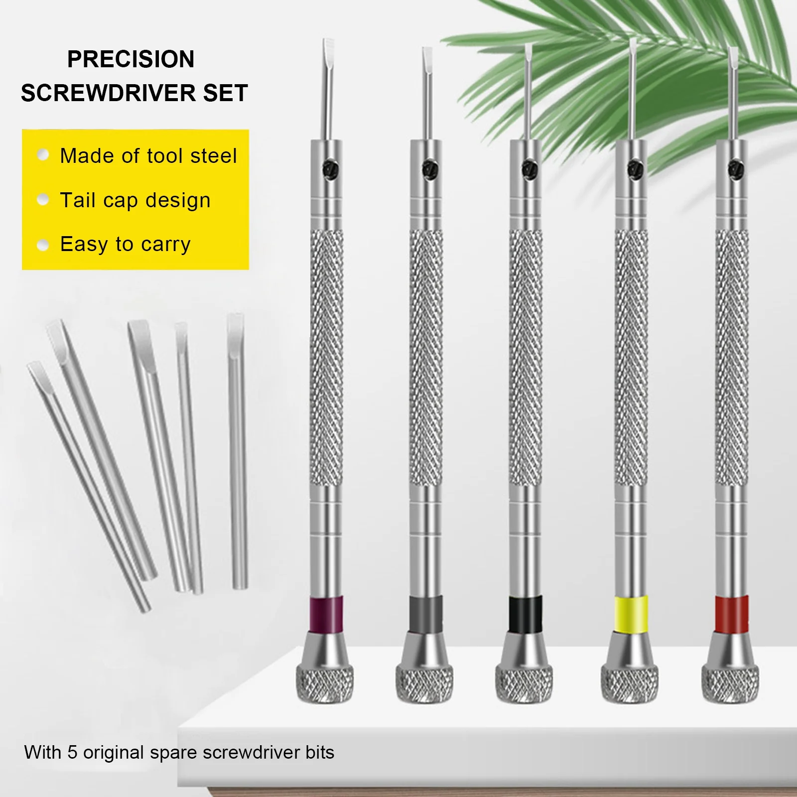 

5 Pcs/set Mini Watchmaker Screwdriver Set Clock Watch Tools Parts Kits for Watch Repair Band Link Pin Remover Screwdrivers