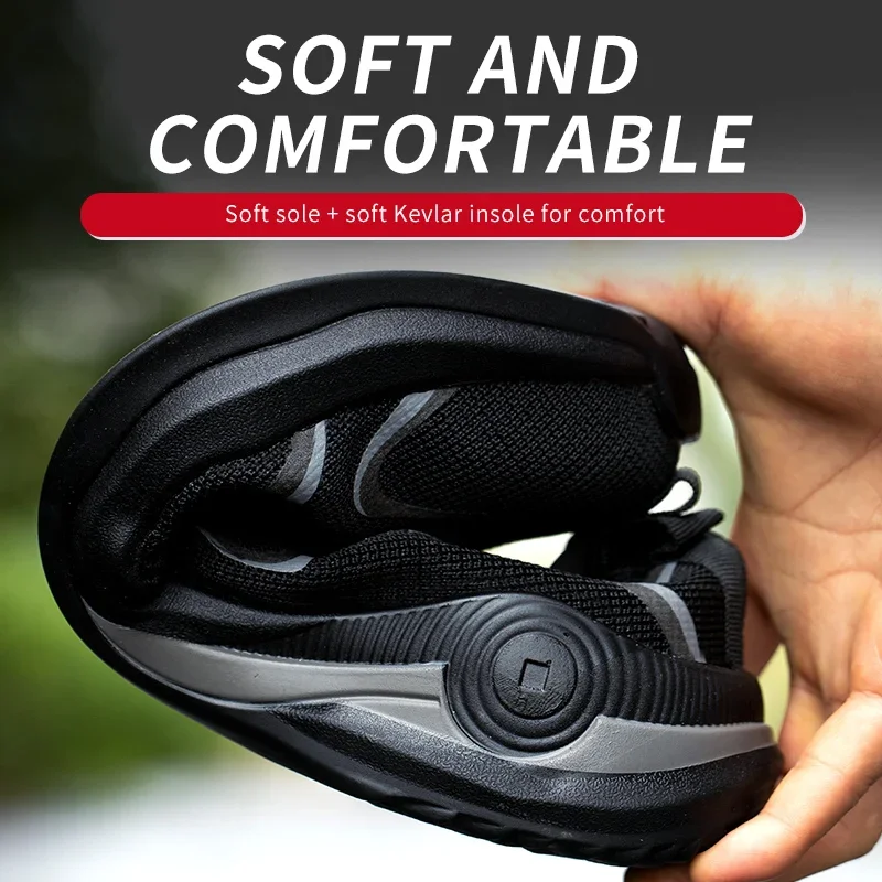 Защитная рабочая обувь мужские защитные ботинки легкая удобная мужская защитная