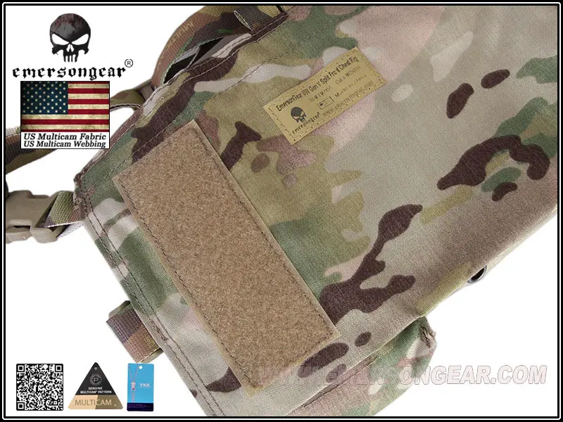 Emersongear-UW Gen V разрез Передняя нагрудная установка страйкбол военный боевой жилет