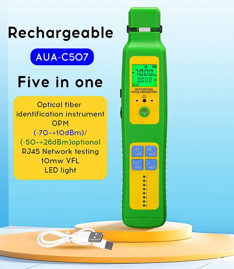 COMPTYCO AUA-C507 Идентификатор оптоволокна Живой оптоволоконный идентификатор со