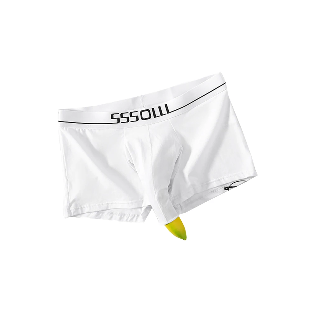 Long Elephant Nose Boxer Shorts Comfortable Breathable Mens Cotton Bulge Pouch Boxers Briefs Shorts Stretch Underwear