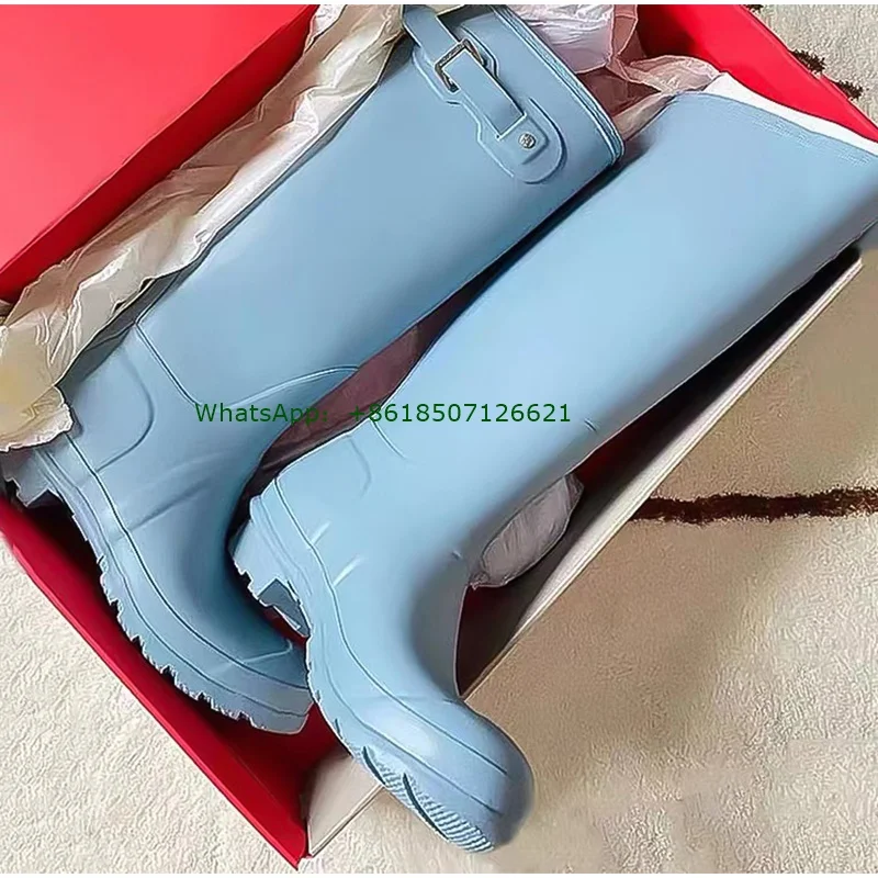 

Однотонные сапоги до колена на плоской подошве, женская новая верхняя одежда, Нескользящие износостойкие высокие сапоги с мягкой подошвой