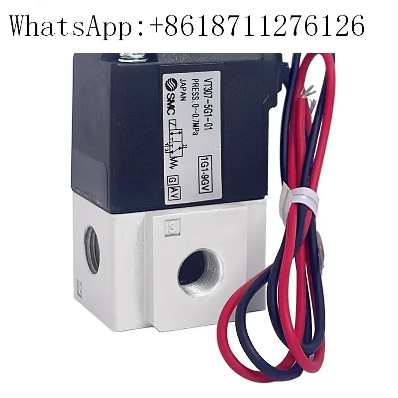 Фото Вакуумный электромагнитный клапан SMC VT307-5G1-01-02/VT307V-4G1 2/3-ходовой VT317 №1