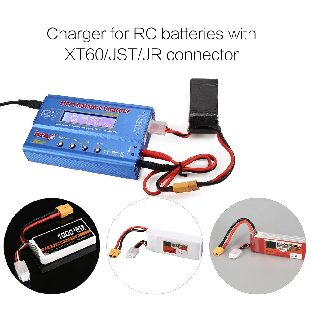 Балансирующее зарядное устройство iMAX B6 80 Вт 6A Lipo NiMh Li-Ion Ni-Cd RC 10 2A Dis с адаптером 15 В/6