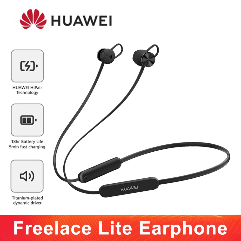 

Беспроводные Bluetooth-наушники Huawei Freelace Lite, оригинальные наушники, спортивные наушники с шумоподавлением, наушники-вкладыши, гарнитура