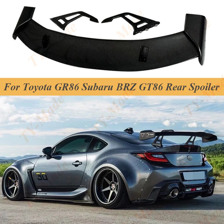 

New ADRO Style Fits For Toyota GR86 Subaru BRZ GT86 High Quality Carbon Fiber FPR Primer Rear Trunk Lip Spoiler Wing 2012-2023