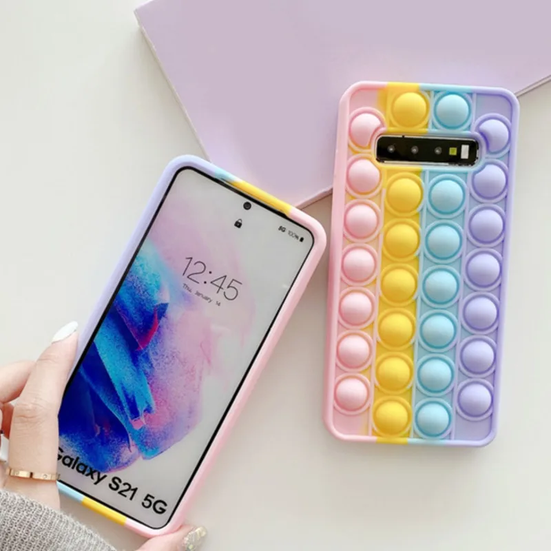 

Reliver Stress Case For Samsung S21 S20 S10 S9 S8 Plus A50 Cover for Samsung A70 A51 A71 A31 A52 A72 A21S Note 20 Ultra 10 9