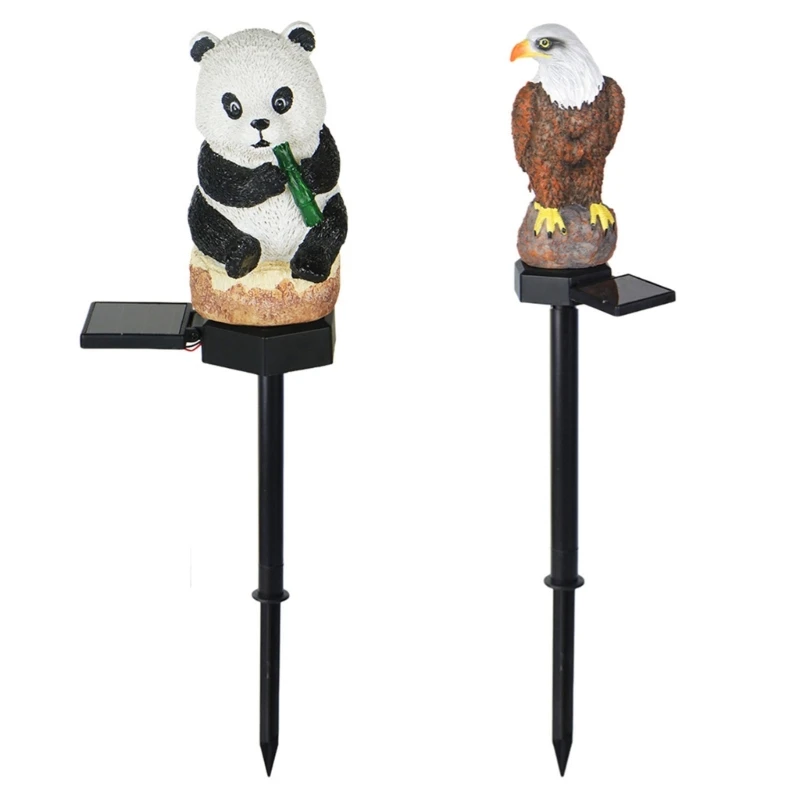 

Solar Garden Stake Lights Resin Ground for Walkway Yard Landscape Decor