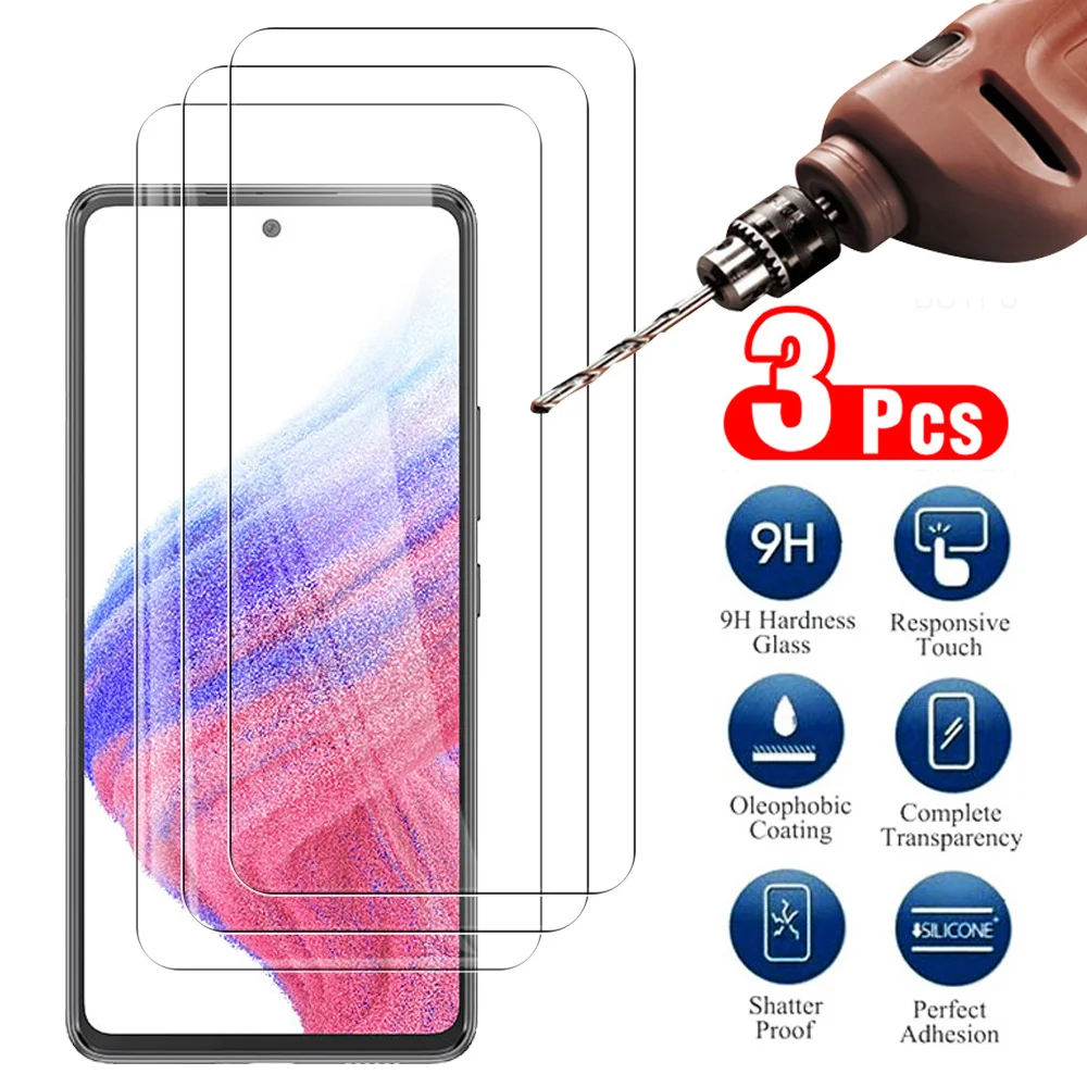 

Защитный стеклянный чехол 9D для Samsung Galaxy A53 5G Samsung A53 A52s A52 A12 A22 A32 A72 A13 4G, 3 шт., защитная пленка для экрана, закаленная пленка