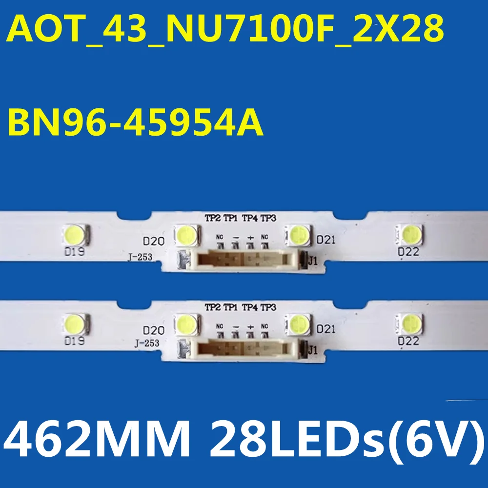 Фото 40 шт. светодиодная лента для подсветки 28 ламп для AOT_43_NU7100F UN43NU7100 UA43NU7100 UA43NU7090 UA43RU7100 UA43RU7200 UA43RU7300 UN43RU7400 №1
