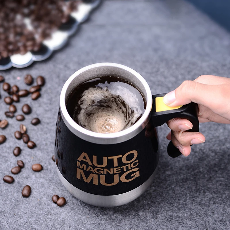 

New Automatic Self Stirring Magnetic Mug 304 Stainless Steel Coffee Milk Mixing Cup Creative Blender Smart Mixer Thermal Cups