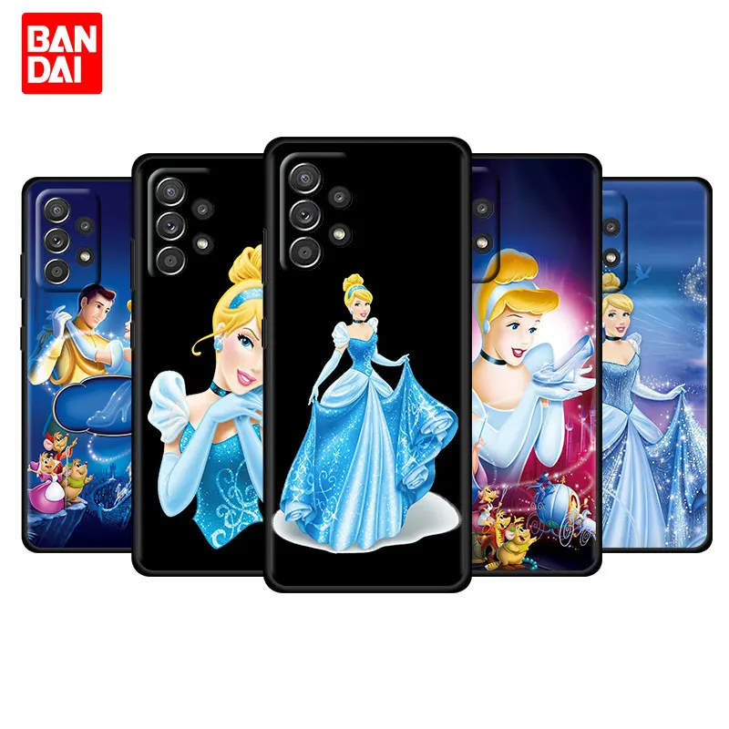 

Cover Case for Samsung Galaxy A03 A13 A31 A50 A51 A52 A70 A71 A32 Note 20 Ultra 5G Shell Bag Disney Cinderella Cute Cartoon