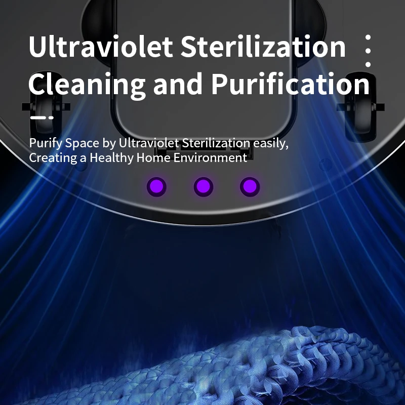 Умный робот-пылесос 3-в-1 для уборки пыли Ультратонкий корпус