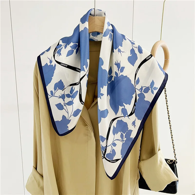 

Модный квадратный шарф из 100% натурального шелка, женский платок, женский шарф, шарфы, галстуки, шарф, бандана, платок, искусственные шали