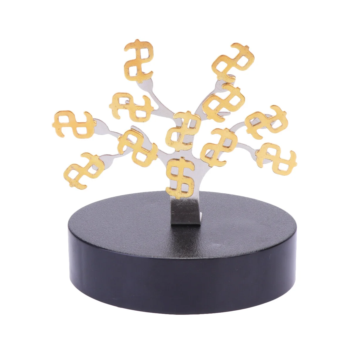 

1 Set Decorative Magnetic Money Tree Sculpture Creative Fortune Tree Desktop Adornment for Home Office Shop Decor