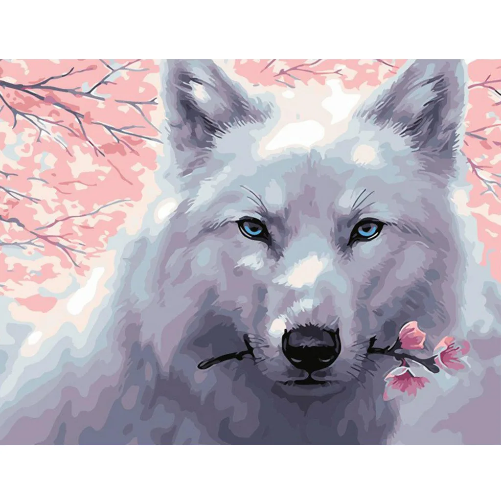 

2419-246.26 digital oil painting moon night scene filling suitable for adults hand-painted suit handicraft design