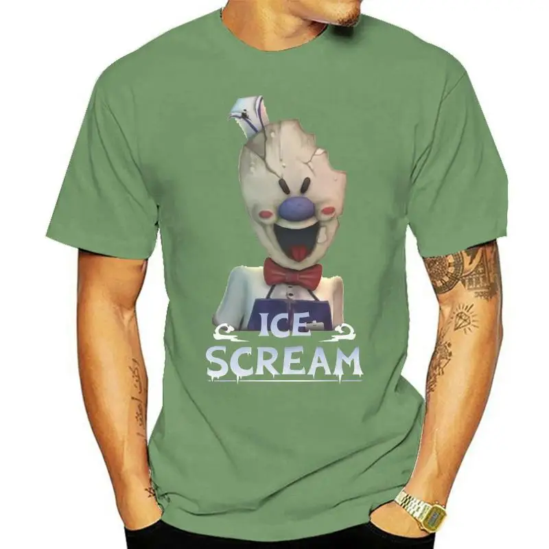 

Men Funy T-shirt Mobile Horror Game Ice Scream tshirs Women T Shirt