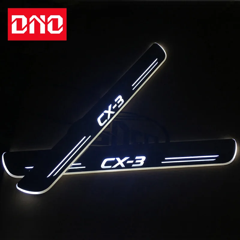 

DNO Trim Pedal LED Car Light Door Sill Scuff Plate Pathway Dynamic Streamer Welcome Lamp For Mazda CX-3 CX3 2015 2016 2017 2018