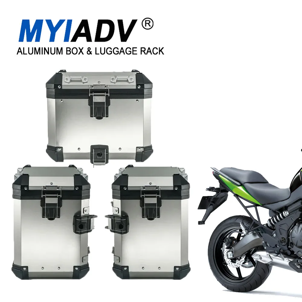 

Aluminum Box Luggage Rack For Kawasaki For Versys 650 2015-2019 2020 2021 2022 Motorcycle Top Case Panniers Saddlebag Bracket